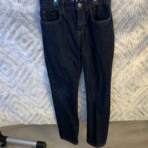 Boys dark wash jeans, straight leg